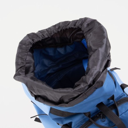 Tourist backpack, TAIF, 100 l, cord department, outer pocket, 2 side pockets, blue/blue color-3
