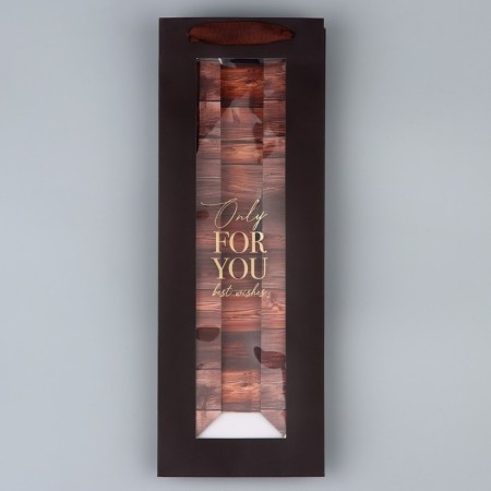 Gift package for a bottle, packaging, “For You”, 36 x 13 x 10 cm-5