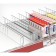 Plastic breakdown separator 60 mm high with a front limiter 60 mm, l = 185-385 mm