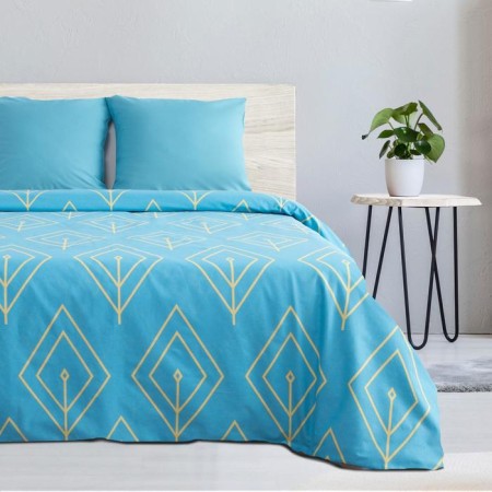 Bed linen Ethel euro "turquoise petal" 200x217, 240*220, 70x70-2 pcs-2
