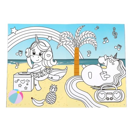 Coloring reusable set "drawing-stand. For girls ”2 pcs. 12 p.-2