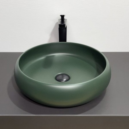 Comforty 114mdg pad, round, dark green matte color-2