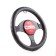 Autoprofi steering wheel, eco-leather steering, 9 cm girth, black, size m, 37-39 cm