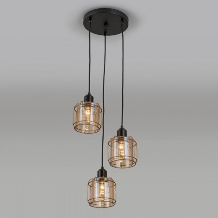 Suspended Citilux “Taverna” CL542232, 26x26x120 cm, 3x75W, E27, Black Color Black-8