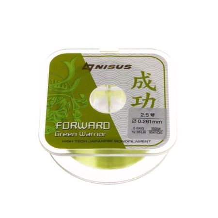 Nisus Forward Warrior fishing line, diameter 0.261 mm, test 5.6 kg, 150 m, green