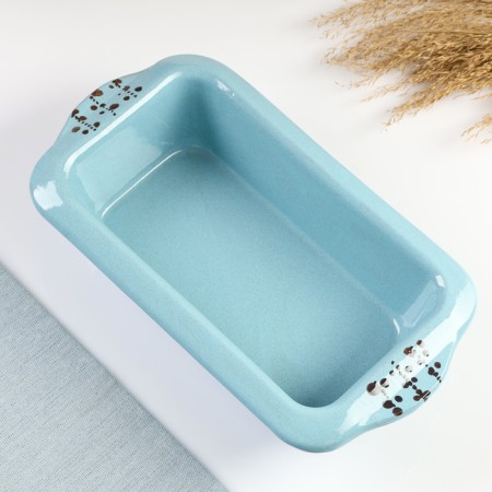 Baking capacity "Rectangular meal" 1l / 6.5x27x14.5cm, blues-3