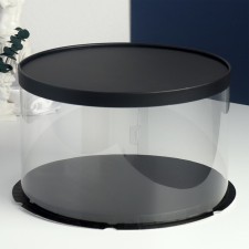 Cake box, confectionery packaging, “black”, 30 x 30 x 18 cm