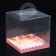 Confectionery box, chest, packaging, pink gamma, 20 x 20 x 20 cm