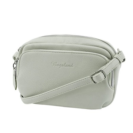 Female bag, artificial leather, cream 20x7x14 cm