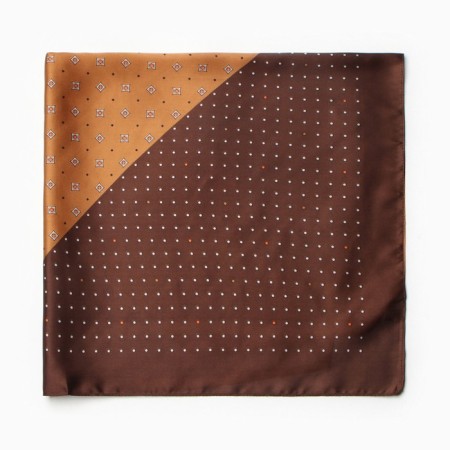 Women's scarf minku 70*70 cm, bronze-2