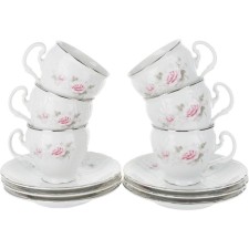Bernadotte cup “Pale roses, platinum layer”, 170 ml