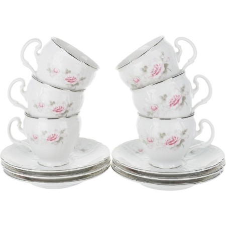 Bernadotte cup “Pale roses, platinum layer”, 170 ml