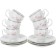 Bernadotte cup “Pale roses, platinum layer”, 170 ml
