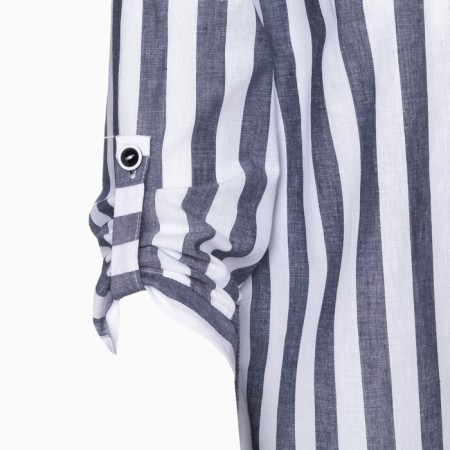 Female shirt, gray/white color, size 46-8