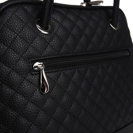 Female bag Textura, tout, average size, black color-5