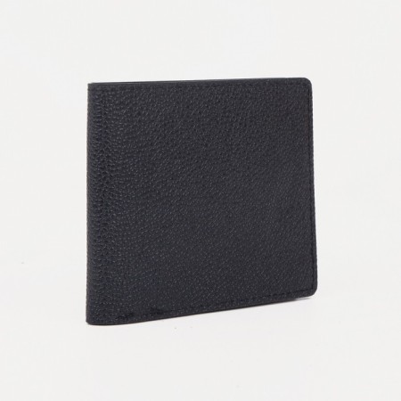 Male purse without fastening, black color