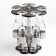 Mini-bar double "Jungle with spraying silver" 50 ml, 170 ml