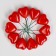 STETER "Heart" red, 3.5x3.5x2cm / set 10pcs