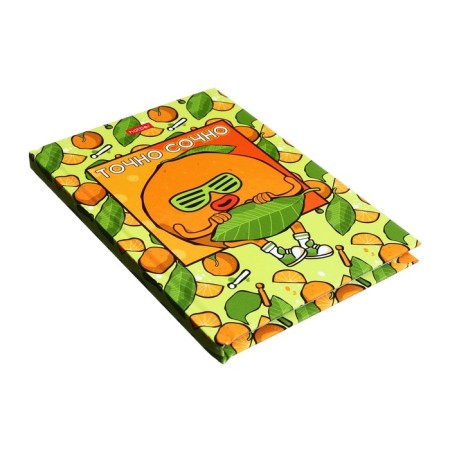 Notebook, A6, 80 sheets, in a cage, "definitely juicy", a solid cover, glossy lamination, an offset block 60g/m2-1