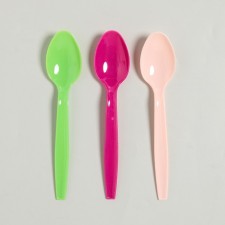 Tablespoons plastic, 6 pcs., Mix colors