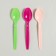 Tablespoons plastic, 6 pcs., Mix colors
