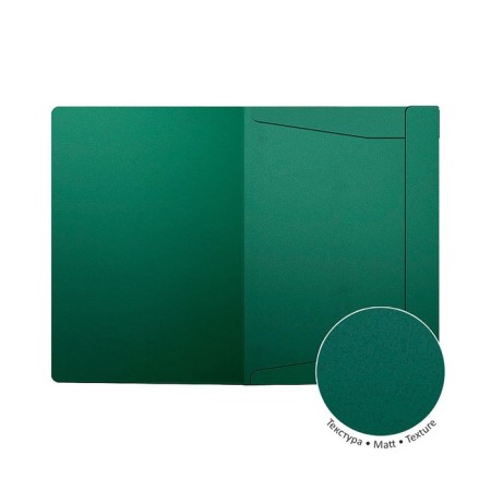 A4 elastic band, 400 μm, Erichkrause Matt Classic, Koreshka 5 mm, up to 300 sheets, embossing "Sand", mix-1