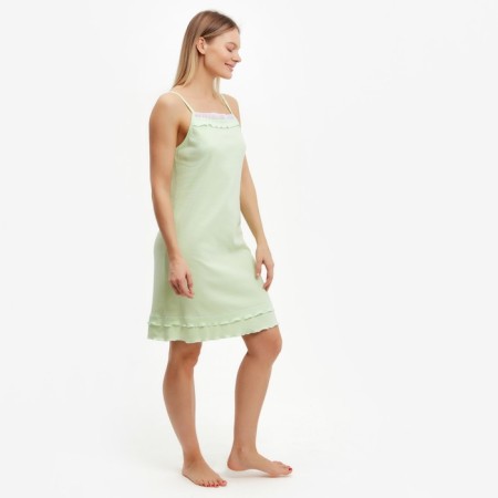Night shirt female, pistachio color, size 46-1