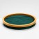 Standing for the rings "Style" 11 stripes, circle, wood, 30 × 30 × 5 cm, green color