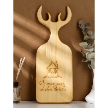 Author ADELICA "Love Loves", 15 × 44 × 2.2 cm, a whole array of cedar