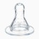A bottle of feeding "Bunny" 150 ml, cylinder, with handles, beige color
