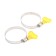 Chervyki clamp with PARK key, diameter 32-50 mm, width 8 mm, stainless steel, 2 pcs.
