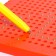 The training tablet "Magnetic drawing", the color is red, 375 holes