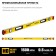 Magnetic level Stayer Pro 3480-150, enhanced profile, with a rotary eye, 1500 mm