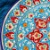 Largan Rishtan ceramics "Flowers", 39 cm, blue