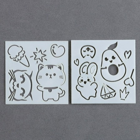 Engraving "World of Anime" with a color effect, 100 pcs, 8 x 8 cm-3