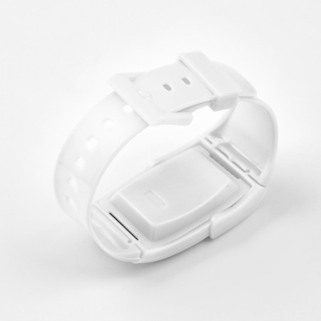 Watch is an electronic nursery, with a calculator, silicone strap, L-21 cm, white-2