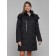 Coat insulated winter female, size 46, black color