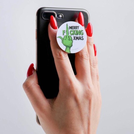 New Year holder for the phone "Merry F*Cking", D = 4 cm-3