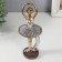 Polystone souvenir "Little ballerina in a silver pack, with a month" 7.9x7x19 cm