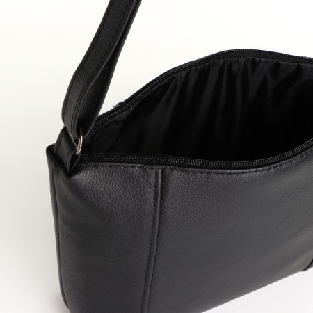 Bag Cross-Bodi with a zipper, black color-3