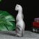 Figure "Cat Bagira Tilted" gray/black 4x5x20cm