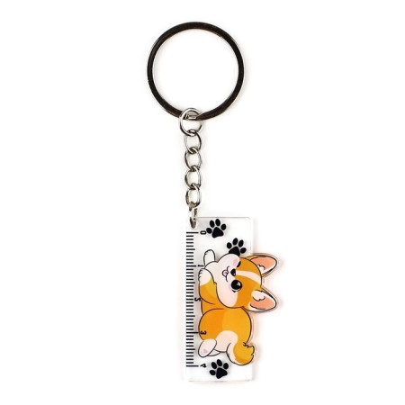 Keychain ruler for keys “love cannot be measured”, 2.4 x 10 cm-2