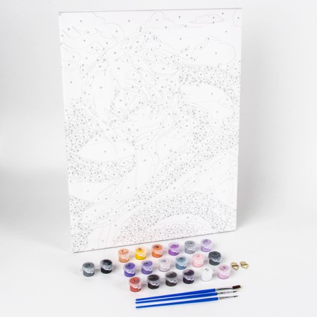 Picture on numbers on a canvas with a subframe of the "Anime Zmei" 30*40 cm-1