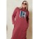 Women's dress, size 66, burgundy color