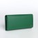 Women's wallet on magnet, green color