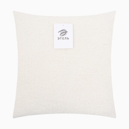 Pillowcase decorative Ethel Bouecle 43x43cm, white color, polyester-4