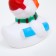 Brying toy for dogs "Duck with snowboarding", vinyl, 8 x 8 cm