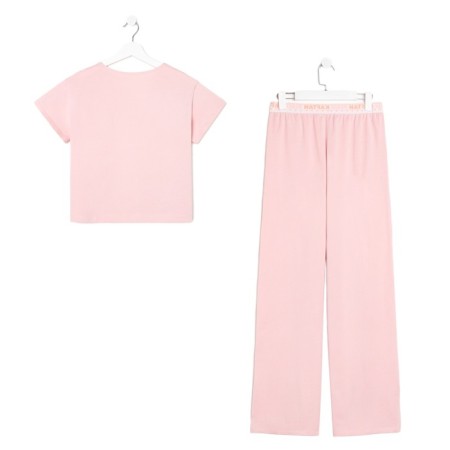 Female pajamas (T-shirt and trousers) KAFTAN "BASIC" size 48-50, pink color-9