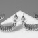Earrings Metal "Geometry" path of acara, mini, silver color, d = 2.2 cm