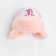 Hat for the girl "Arctic", white/pale pink color, size 48
